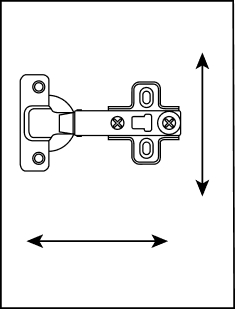 Посадочные размеры мебельных петель