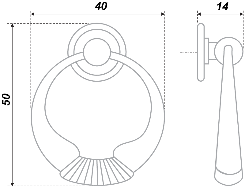 Мебельная ручка rc032ab 4