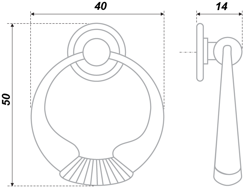 Мебельная ручка rc032ab 4